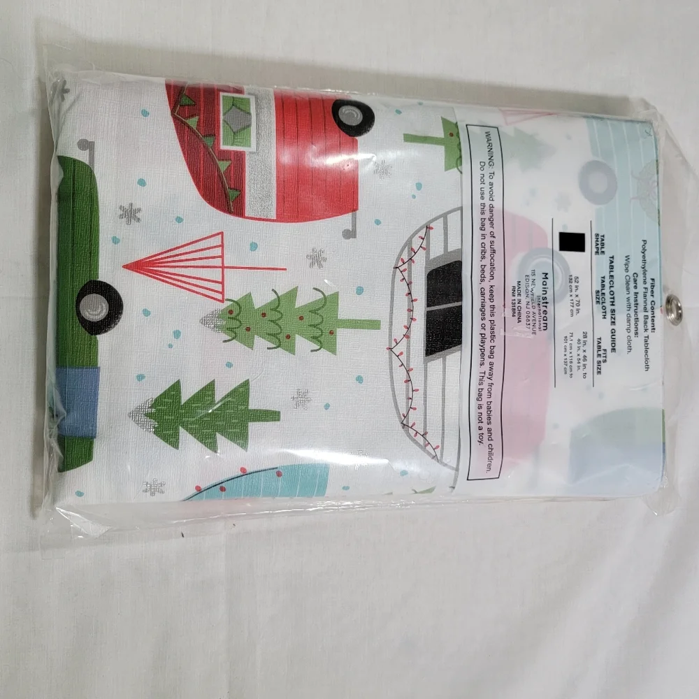 Vinyl Kitchen Tablecloth, 52